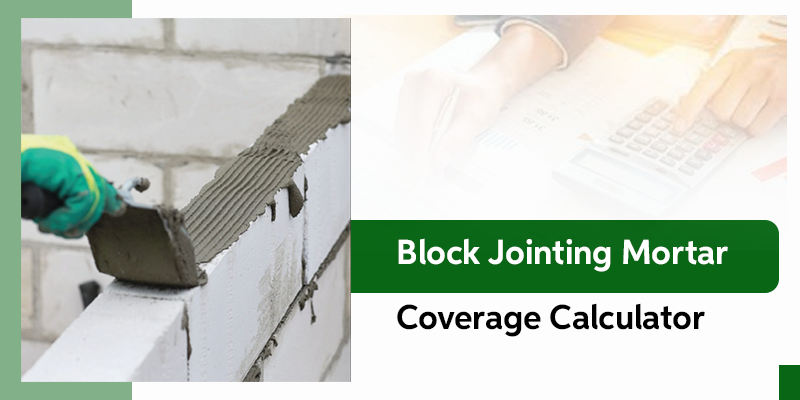 Calculate Block Jointing Mortar Consumption