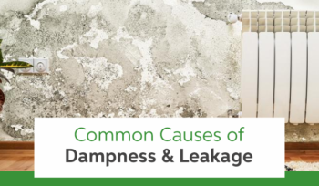 Causes of dampness and water leakage