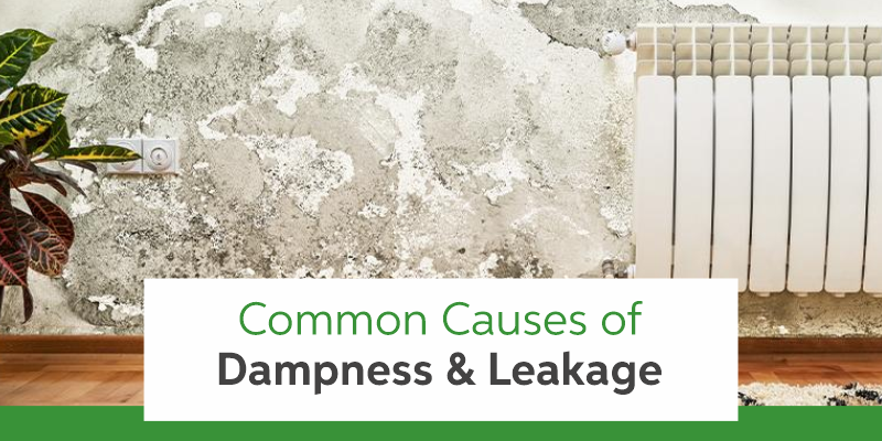 Causes of dampness and water leakage