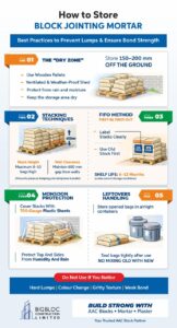 Store block Jointing mortar