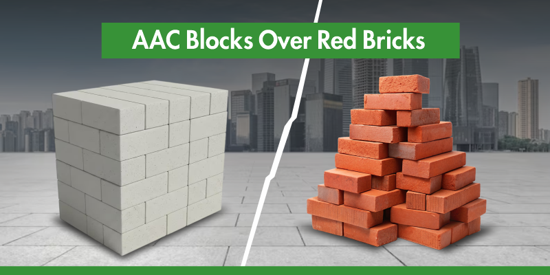 AAC Blocks Over Red Bricks