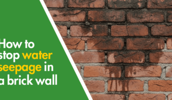 How to stop water seepage in a brick wall