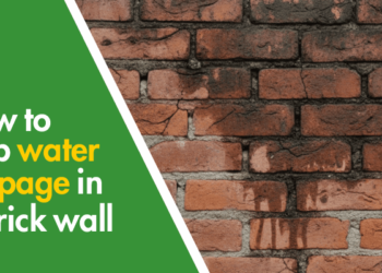 How to stop water seepage in a brick wall