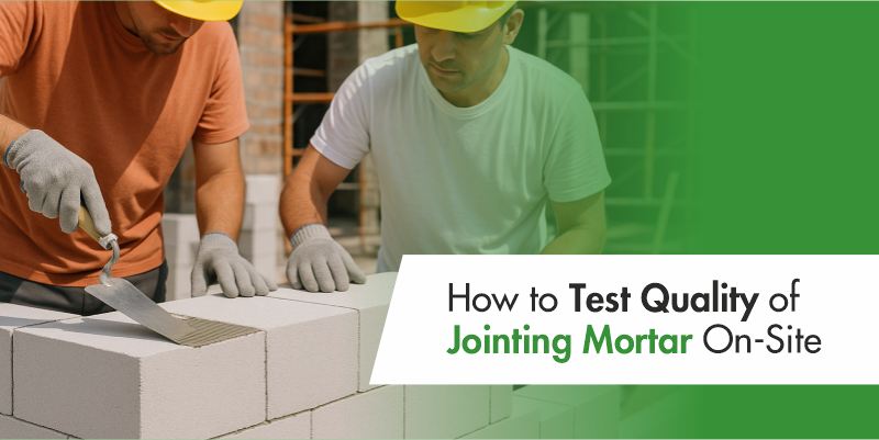 Test Quality of Jointing Mortar
