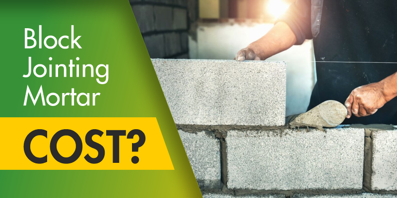 how much does block jointing mortar cost