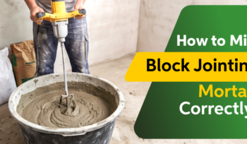 How to Mix Block Jointing Mortar Correctly